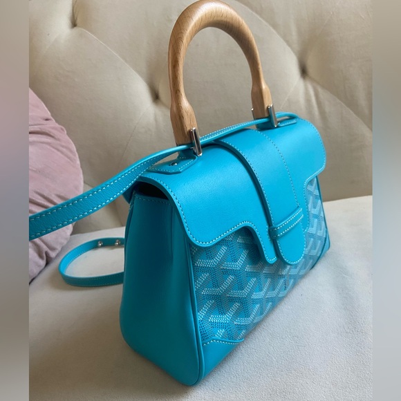 🩵RARE🩵Goyard Tiffany Blue Saigon Mini Limited Edition Bag - Picture 2 of 12
